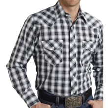 58%OFF メンズ西シャツ ローパーのチェック柄ウエスタンシャツ - （男性用）スナップフロント、ロングスリーブ Roper Plaid Western Shirt - Snap Front Long Sleeve (For Men)画像